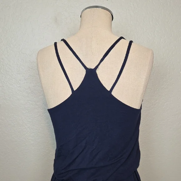 Anthropologie Papermoon Blue Spaghetti Strap Maxi Dress Size S - Picture 3 of 10